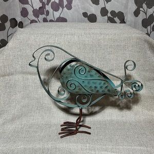 Decorative metal bird